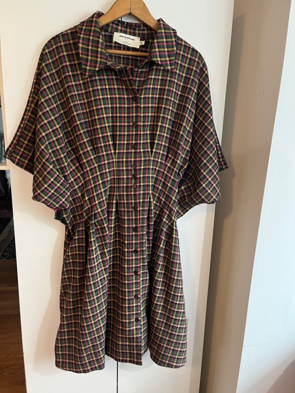 Anthropologie x Exquise Tobie Mini Shirt Dress Size XL NWT - Picture 7 of 14